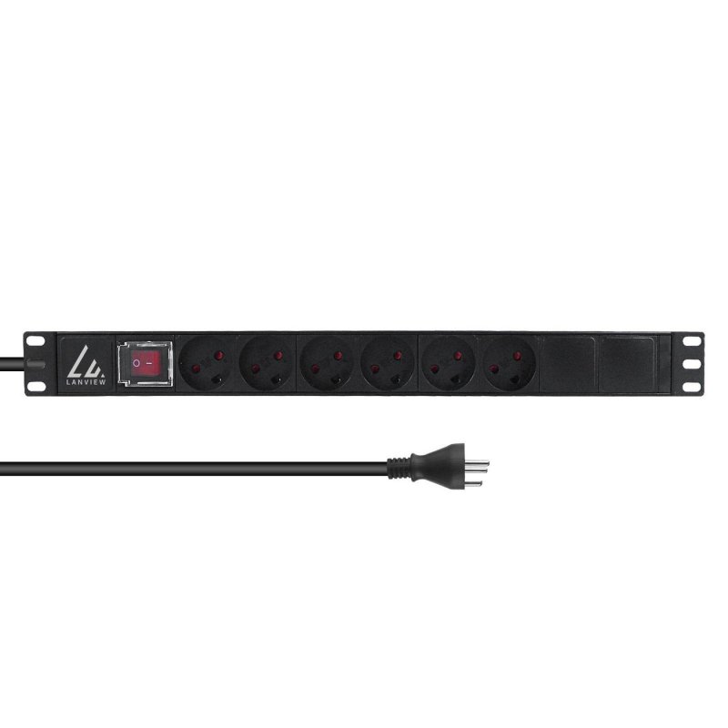 19'' rack mount power strip,