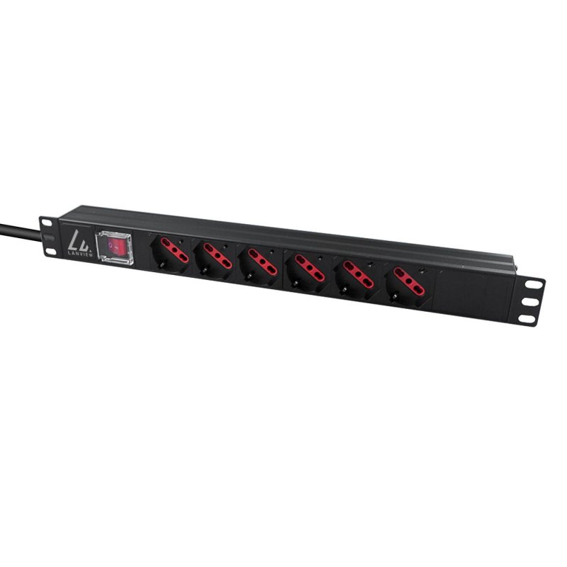 1U 19 inch 6 port Type F/J,
