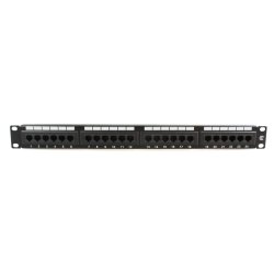 19" UTP Cat.6 patch panel, 24