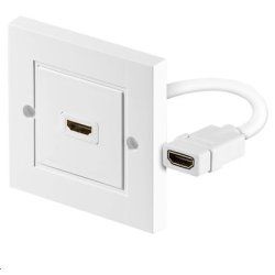 Microconnect HDMWALL1 prise de courant HDMI Blanc