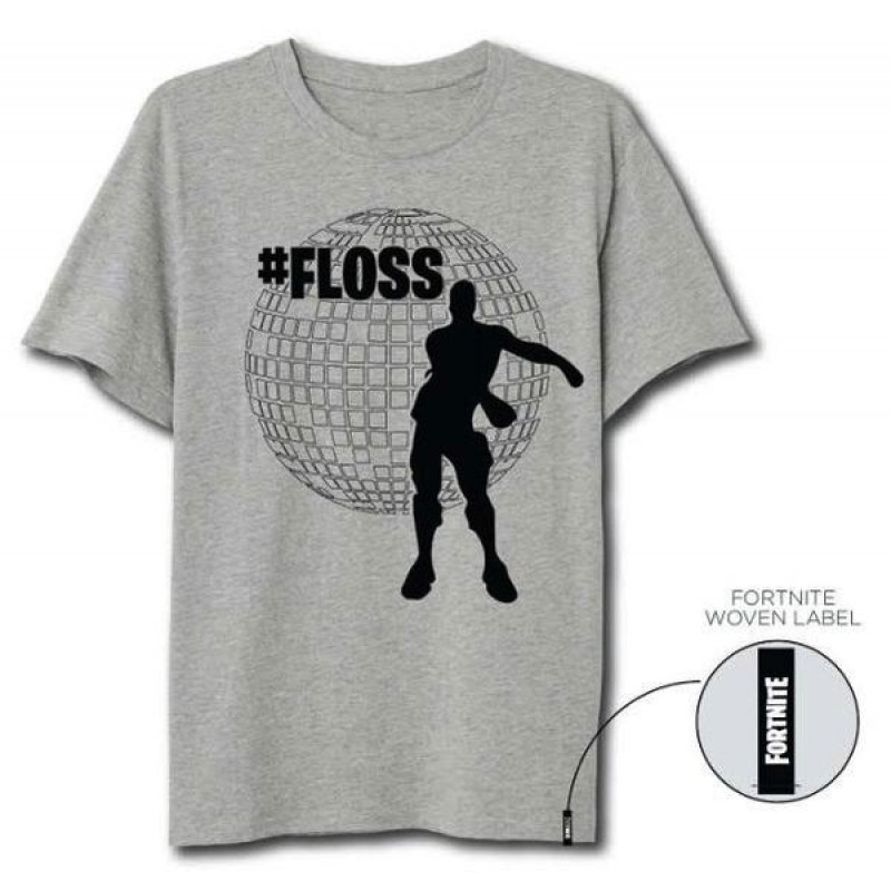 FORTNITE - T-Shirt Floss Grey (XXL)