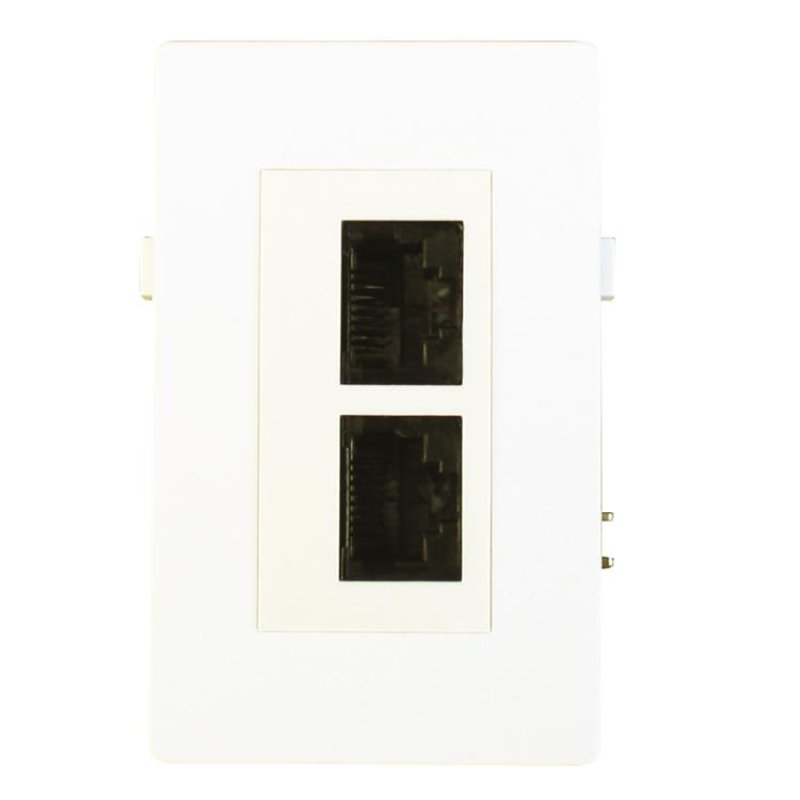 Garbot BN4900-DUAL UTP CAT.6 prise de courant Blanc