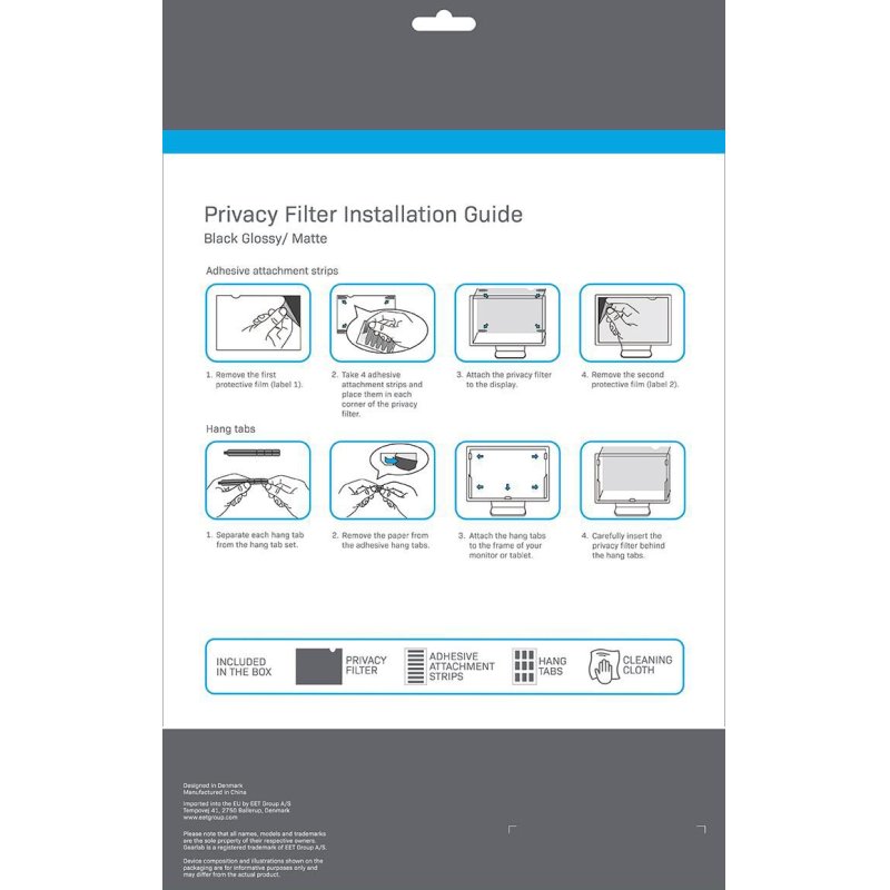 Privacy Filter 40" Curved 21:9