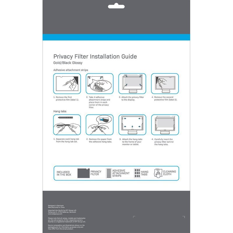 Gold Privacy Filter 19.0" 5:4