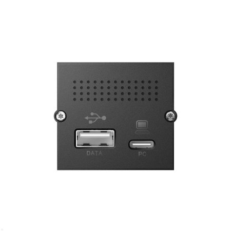 Bachmann 917.229 socket-outlet USB A USB C Black