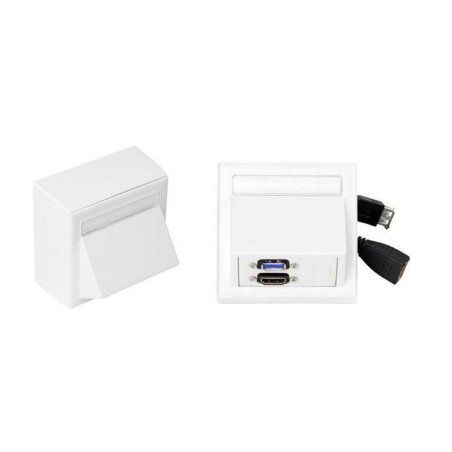 Vivolink WI221261 prise de courant HDMI USB A Blanc