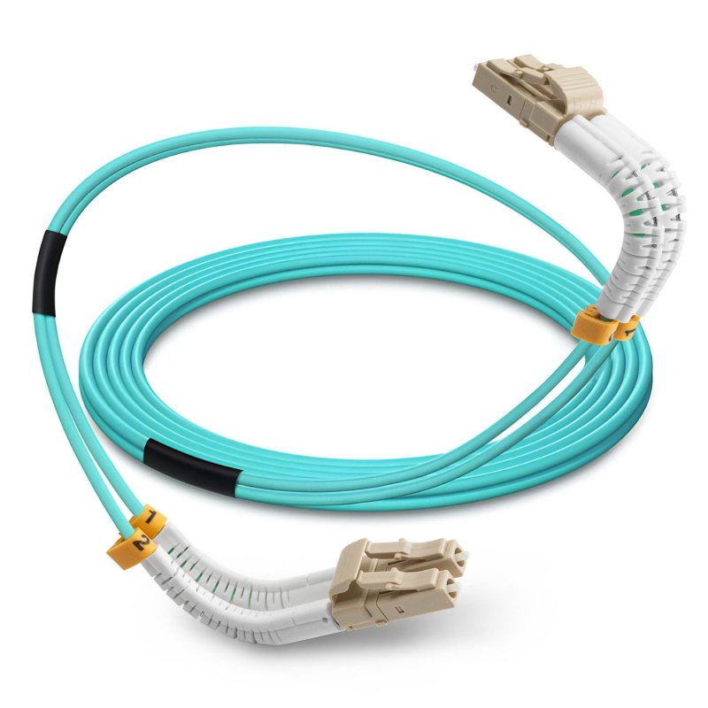 Lanview LVO2314705-FLEX InfiniBand/fibre optic cable 0.5 m LC LC/LC Aqua colour