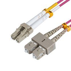 Microconnect FIB422002P câble InfiniBand et à fibres optiques 2 m LC SC Violet