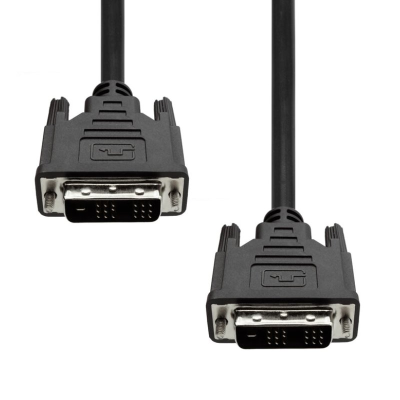 DVI-D 18 1 Cable, Black 0.5m