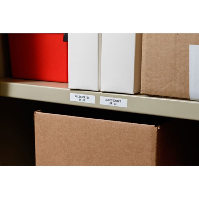 Brady M21-750-595-WT printer label Black, White Self-adhesive printer label