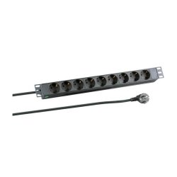 8-way Outlet strip,19" 3meter