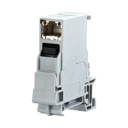 E-DAT Industry glissière TS35 RJ45 insert de field Cat.6 PROFINET