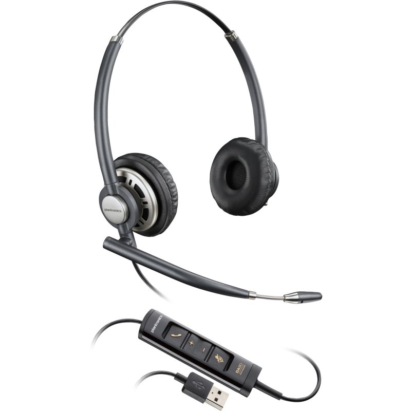 POLY EncorePro 725 USB-A Stereo Headset TAA