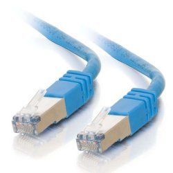 LOGON SSTP Cat6a câble de réseau Bleu 10 m