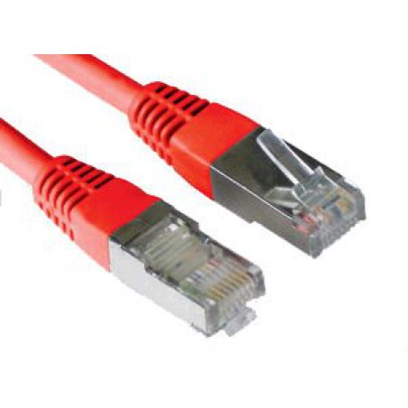 LOGON SSTP Cat6a networking cable Red 1 m