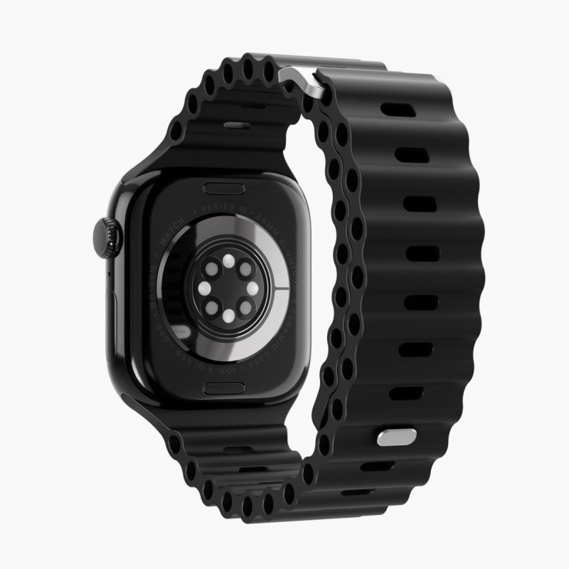 Vonmählen Wave Band 2 Strap Black Silicone