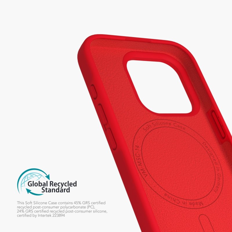 Vonmählen Soft Silicone Case coque de protection pour téléphones portables 17,5 cm (6.9") Housse Rouge
