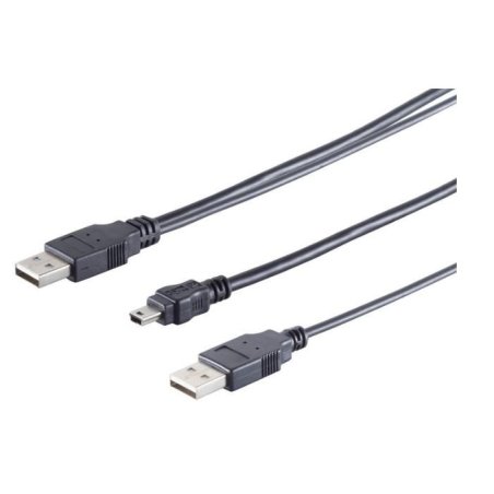 Microconnect USBAAB06 câble USB USB 2.0 0,6 m Mini-USB B USB A Noir