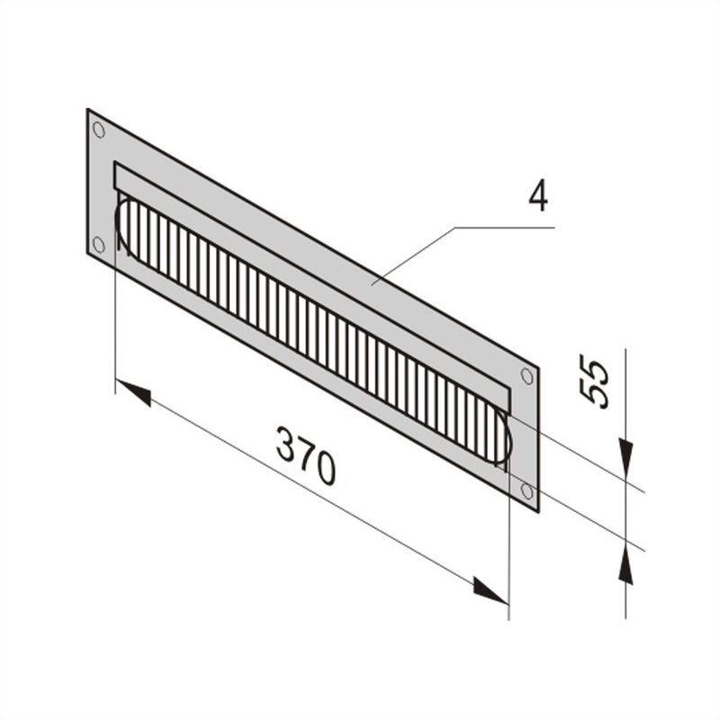 Chemins de câbles RAL7035, vissé, 3U 20118-391