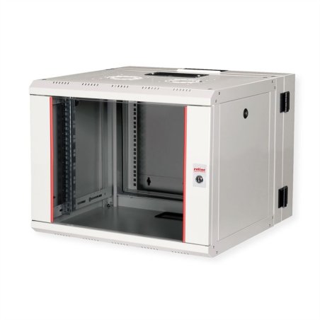 ROLINE 19" Boîtier mural Pro 7U 600x600 LxP pivotant en 2 parties gris