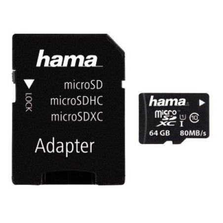 Hama 00124140 microSDXC 64GB Class 10 UHS-I