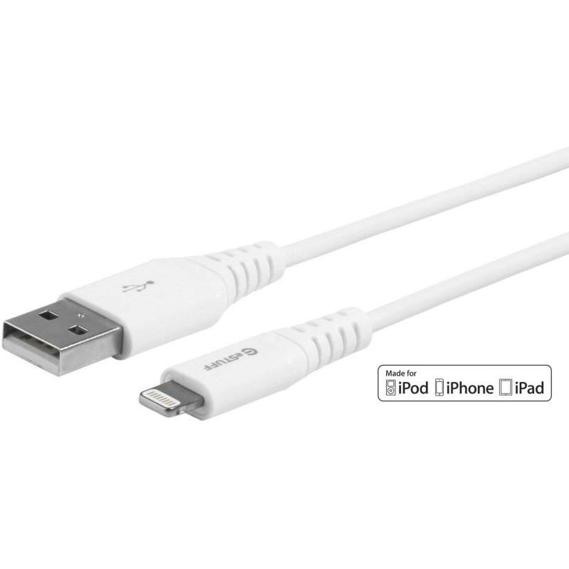 eSTUFF ES601004 lightning cable 0.15 m White