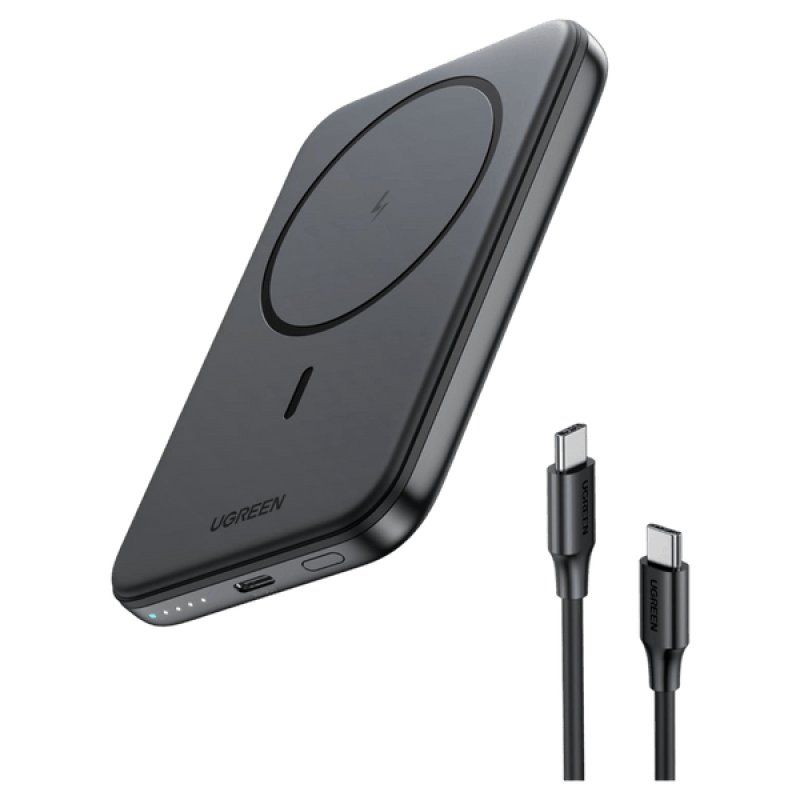 POWER BANK UGREEN 5000mAh MAGNETIC WIRELESS WHITE