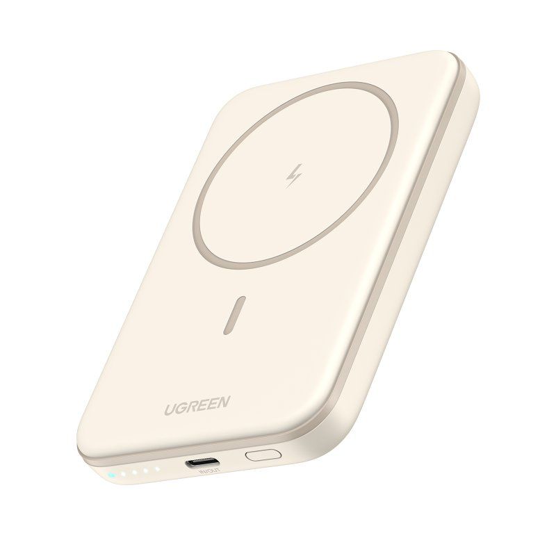 POWER BANK UGREEN 5000mAh MAGNETIC WIRELESS WHITE