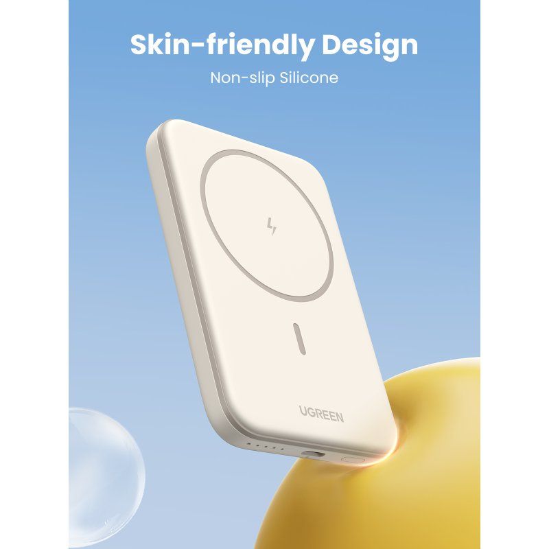 POWER BANK UGREEN 5000mAh MAGNETIC WIRELESS WHITE
