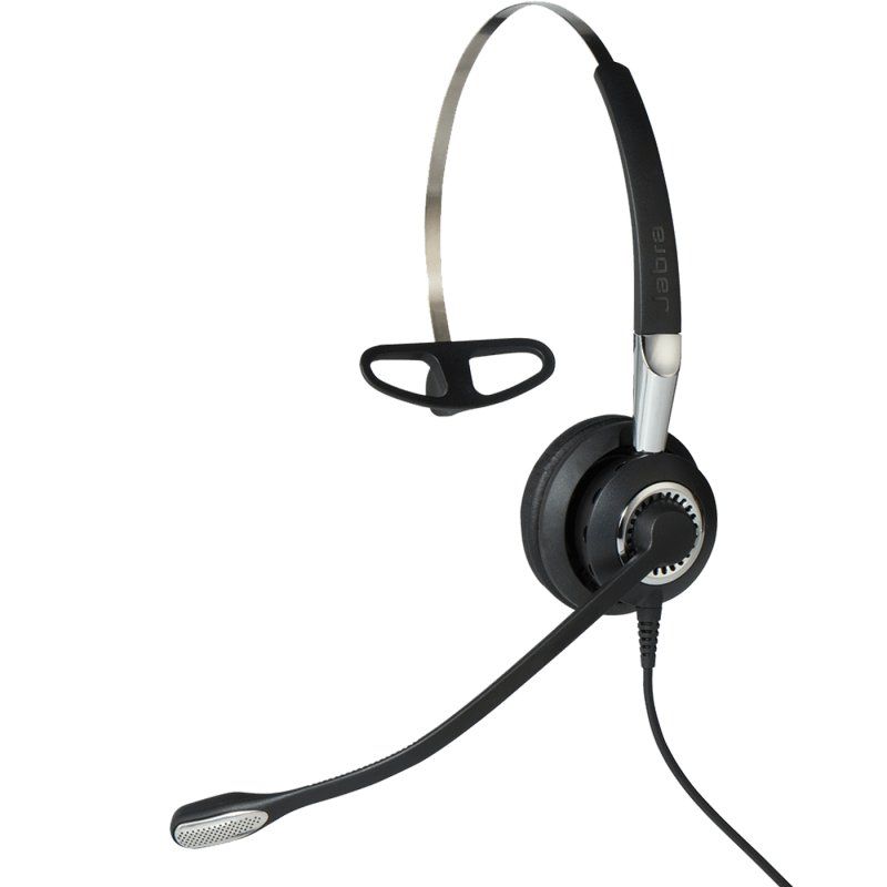 Jabra 2406-820-205 écouteur/casque Avec fil Minerve, Crochets auriculaires, Arceau Bureau/Centre d'appels Noir, Argent