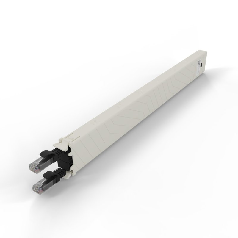 PATCHBOX CONEX8UTPBK câble de réseau Noir 0,8 m Cat6a U/UTP (UTP)