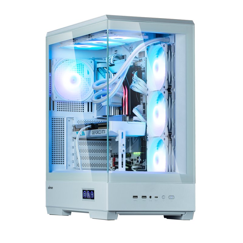 Zalman P50 DS White, ARGB Fan x4