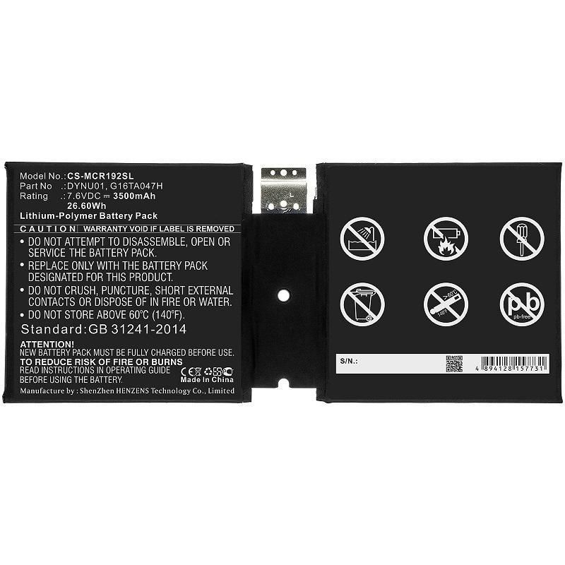 CoreParts MBXTAB-BA069 Pièce de rechange et accessoire pour tablette Batterie