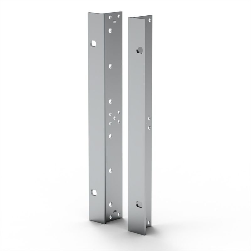 SCHROFF EUROPACPRO EQUERRE 19 6U TYPE F POUR JOINT ACIER INOXYDABLE