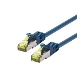 LOGON SSTP Cat6a networking cable Blue 0.5 m