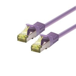 LOGON SSTP Cat6a networking cable Violet 1 m