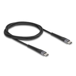 DeLock USB 2.0 Kabel, USB-CUSB-C, St.St., 60W, 1m