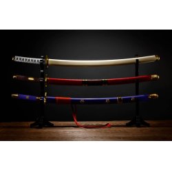 One Piece Set 3 Répliques Proplica épée Roronoa Zorro Three Sword Style 95 cm