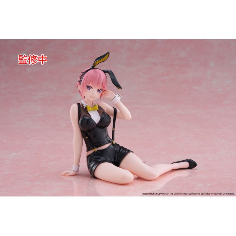 The Quintessential Quintuplets 3 statuette PVC Desktop Cute Figure Ichika Nakano Bunny Ver. 13 cm