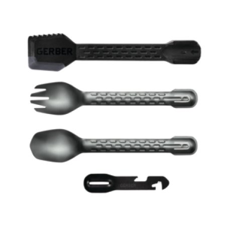 Cutlery set GERBER COMPLEAT - COOK EAT CLE AN TONG