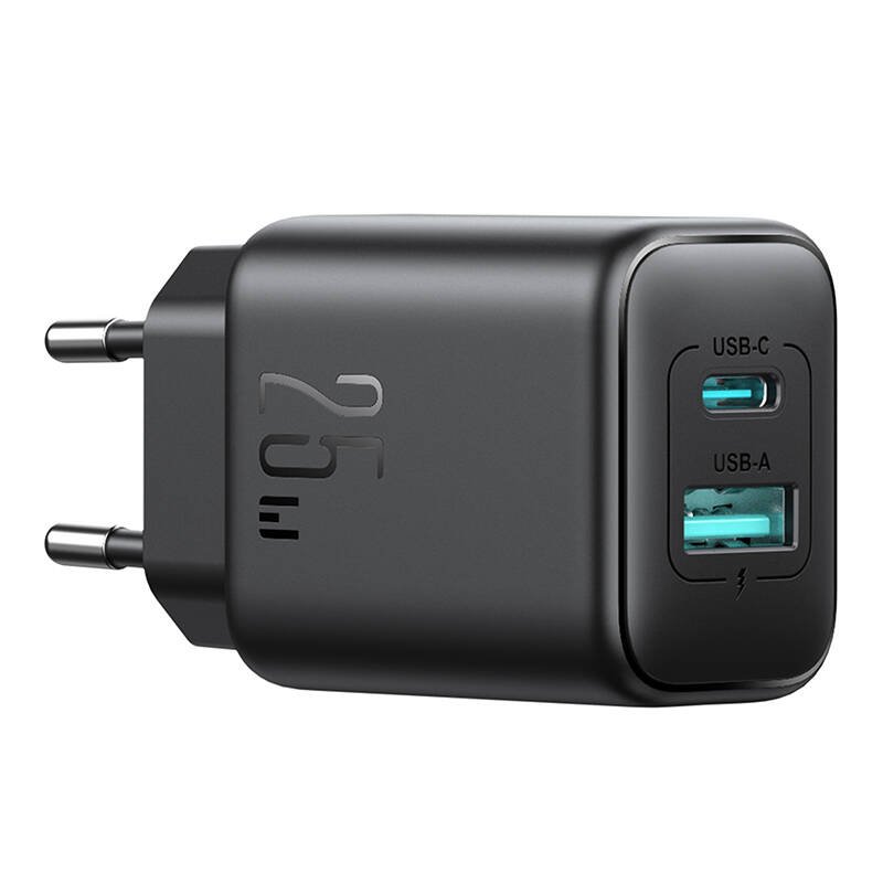 Joyroom JR-TCF13 Dual-Port (A C) 25W Power Charger (black)