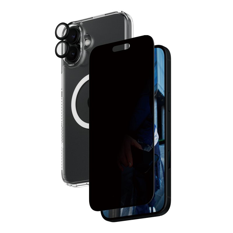PanzerGlass - iPhone 16 Plus 6.7'' 3-in-1 Privacy Protect Bundle
