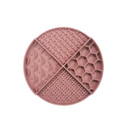 Nordic paws - Lickmat Round - Red - 21x21cm