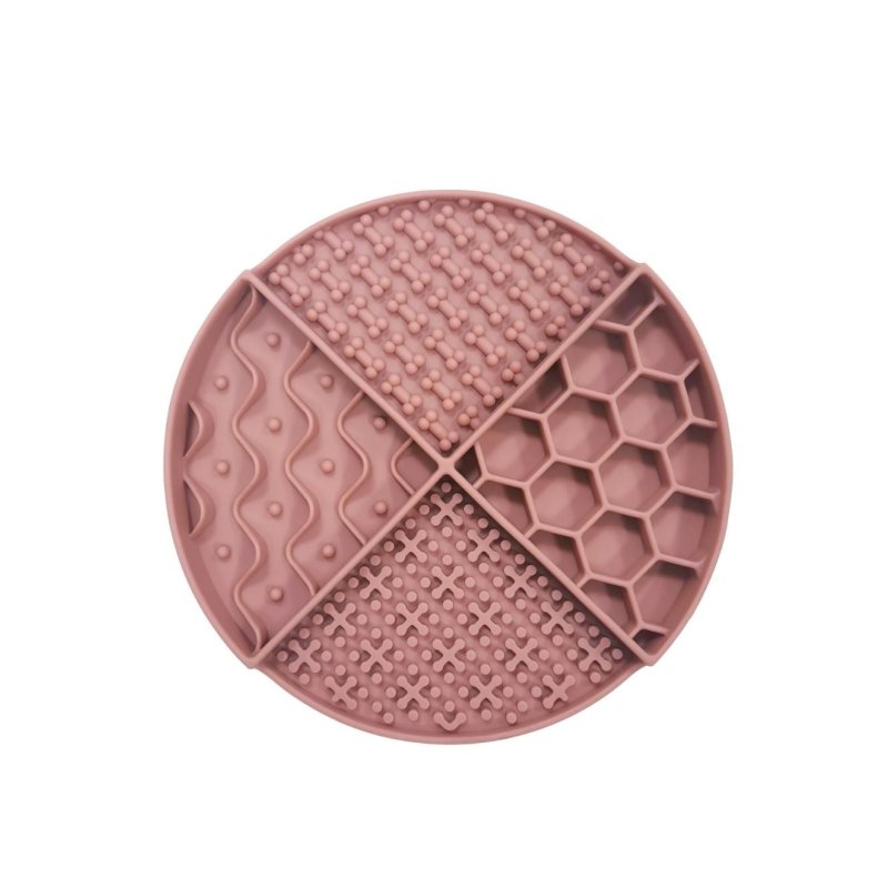 Nordic paws - Lickmat Round - Red - 21x21cm