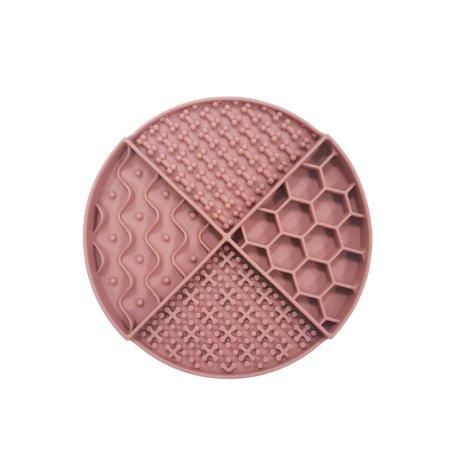 Nordic paws - Lickmat Round - Red - 21x21cm