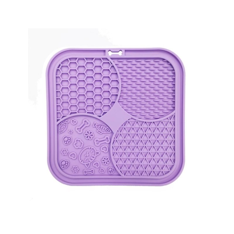 Nordic paws - Lickmat for Cat - Lily - Purple - 20x20cm