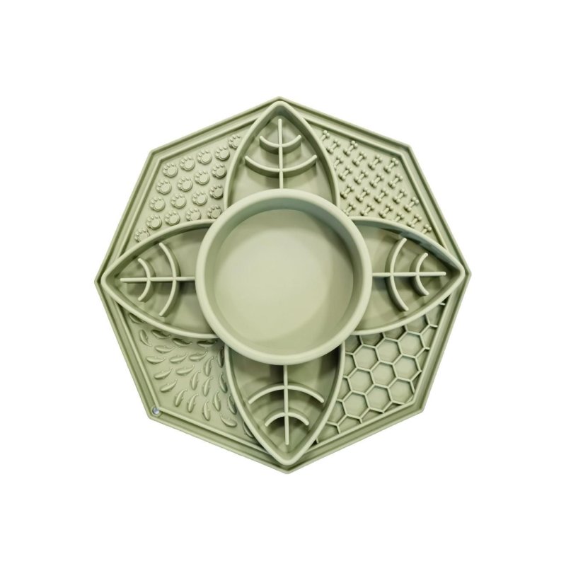 Nordic paws - Lickmat 2in1 - Green - 28x26,5cm