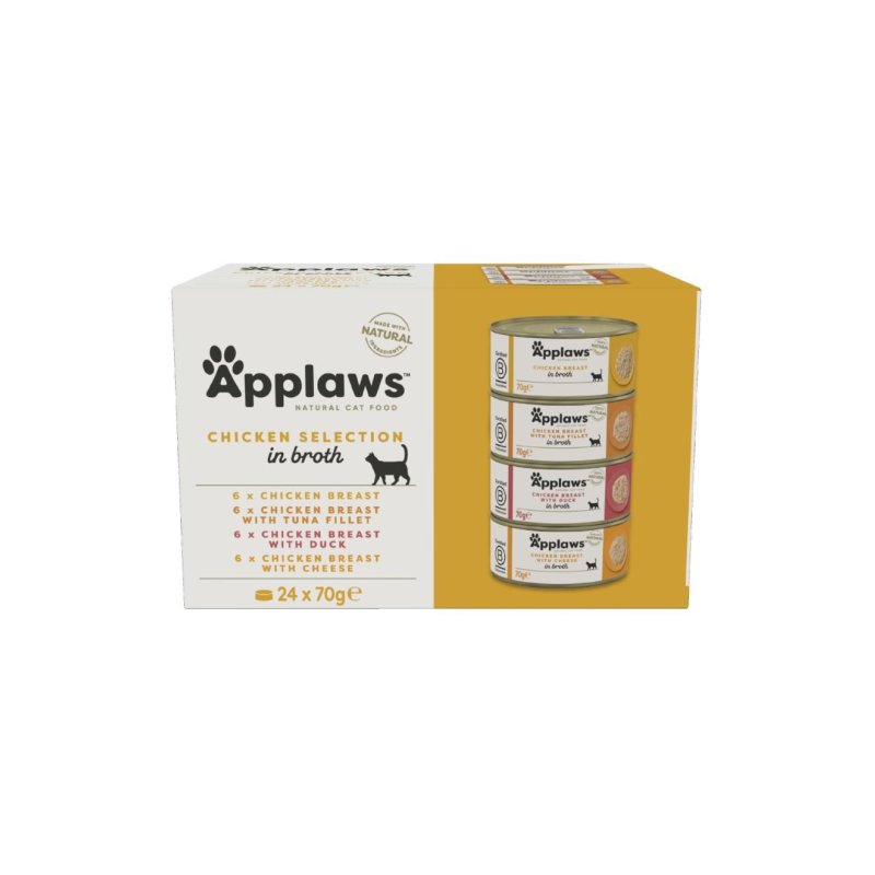 Applaws - Multipack Chicken Broth Selection - 24x70g