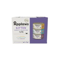 Applaws - Multipack Kitten Variety Jelly Selection - 6x70g