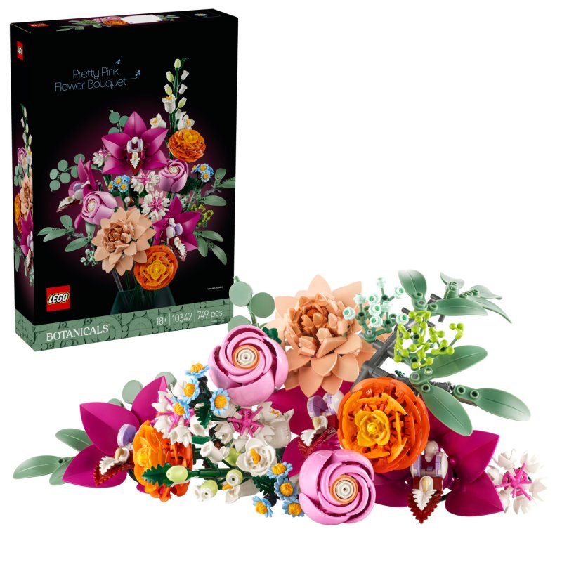 LEGO Botanicals Schöner Rosafarbener Blumenstrauß 10342